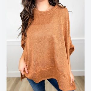 NWT Dear Scarlett Oversized Poncho Sweater 1X 2X